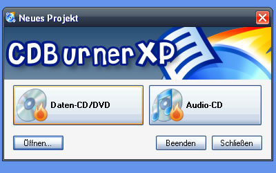 Screenshot CDBurner XP