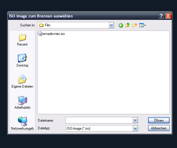 Screenshot CDBurner XP