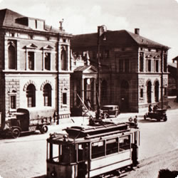 Der alte Hauptbahnhof in Kaiserslautern.