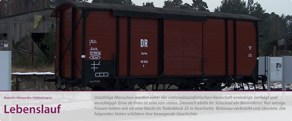 Nachgebauter Deportationswagon der Gednksttte Ravensbrck